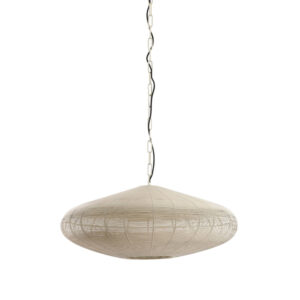 Hanglamp doorsnee 60x23cm Bahoto mat creme